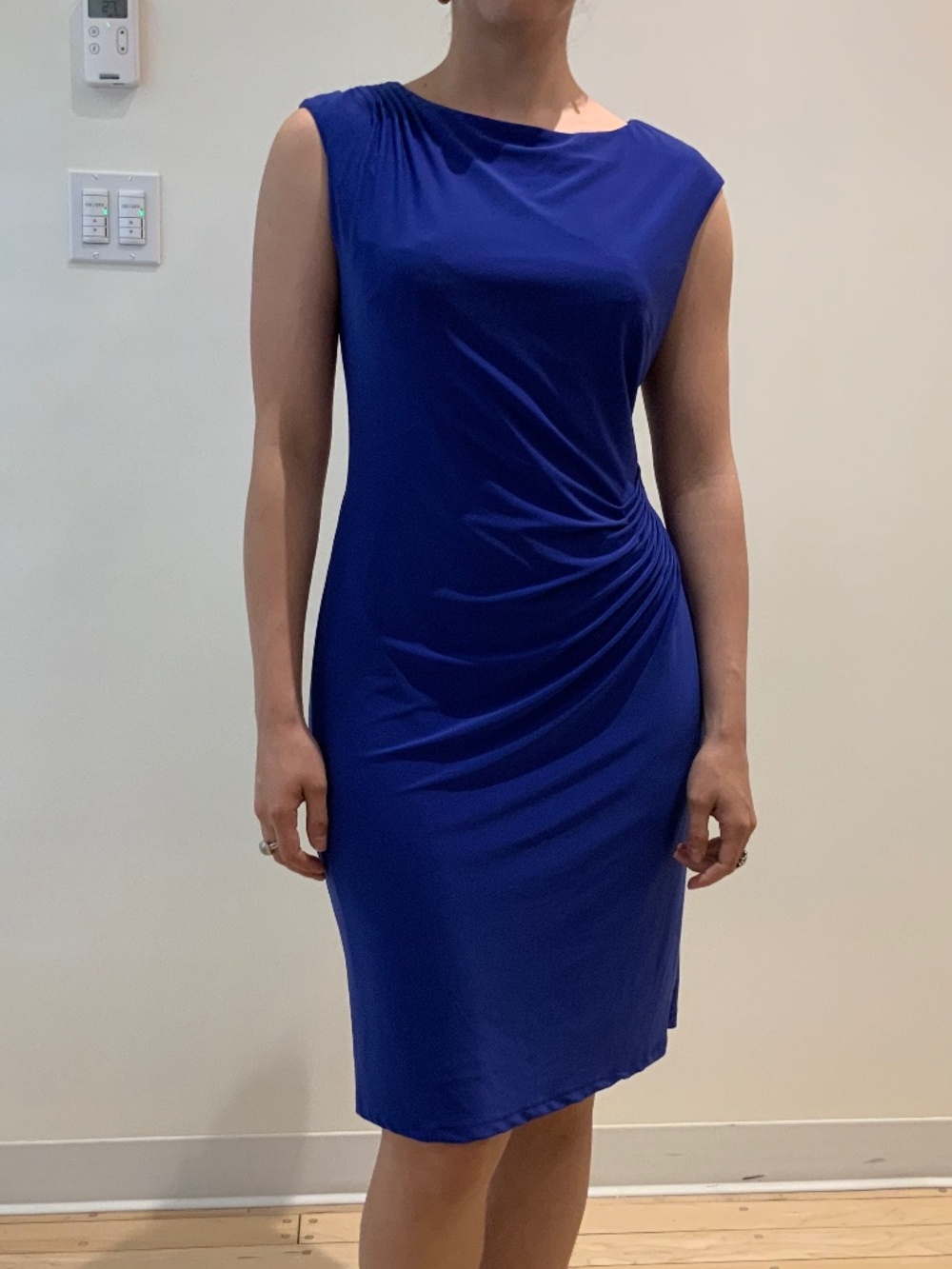 Ralph Lauren evening dress with lining, size 10, colour blue
